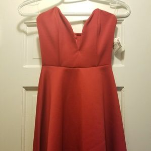 Plunge Neck Line Dress